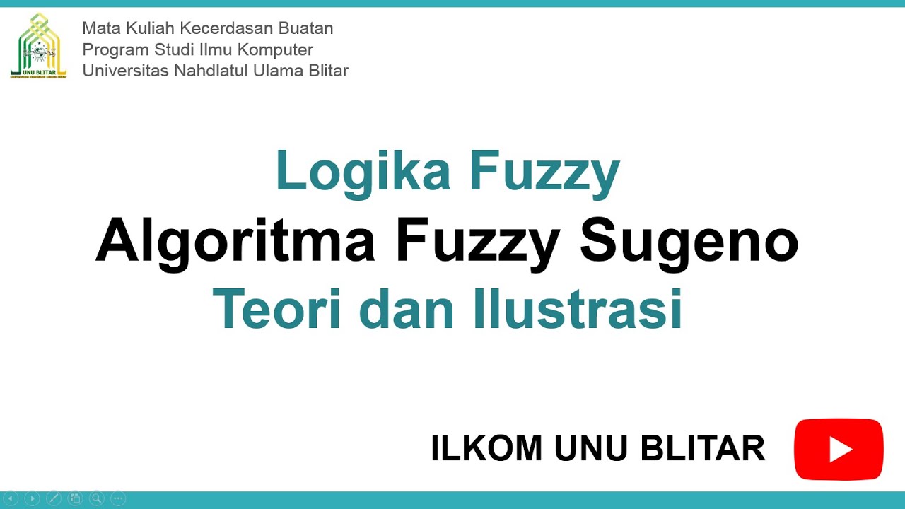 Algoritma Fuzzy Sugeno: Teori dan Ilustrasi