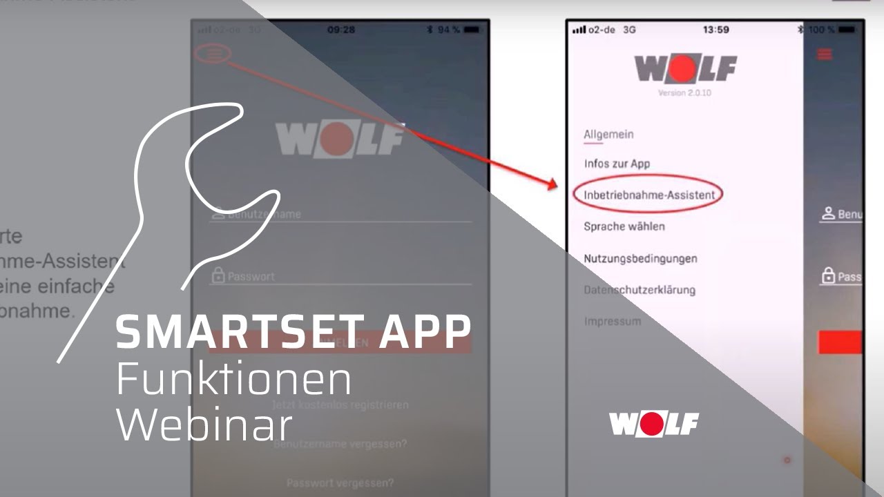 WOLF Webinar: Smartset App Funktionen (für Heizungsbauer)