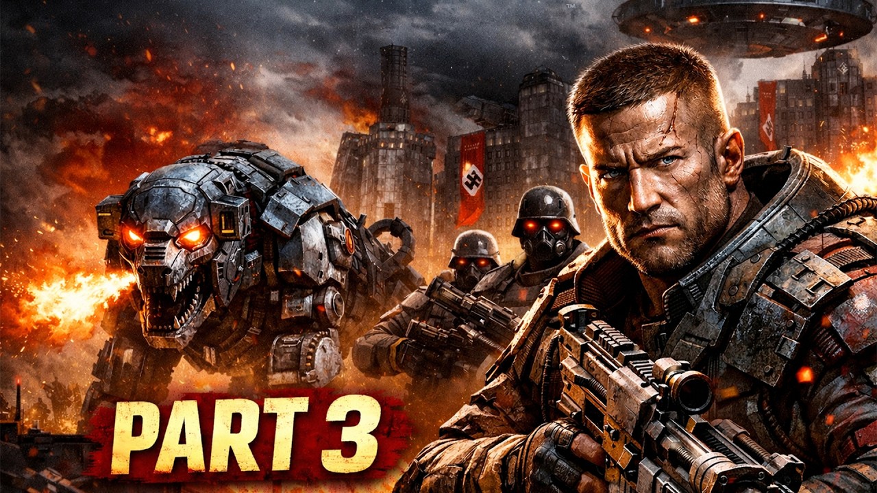 Wolfenstein The New Order Part 3 – Full Action Gameplay | No Commentary | PC [4K 60FPS]