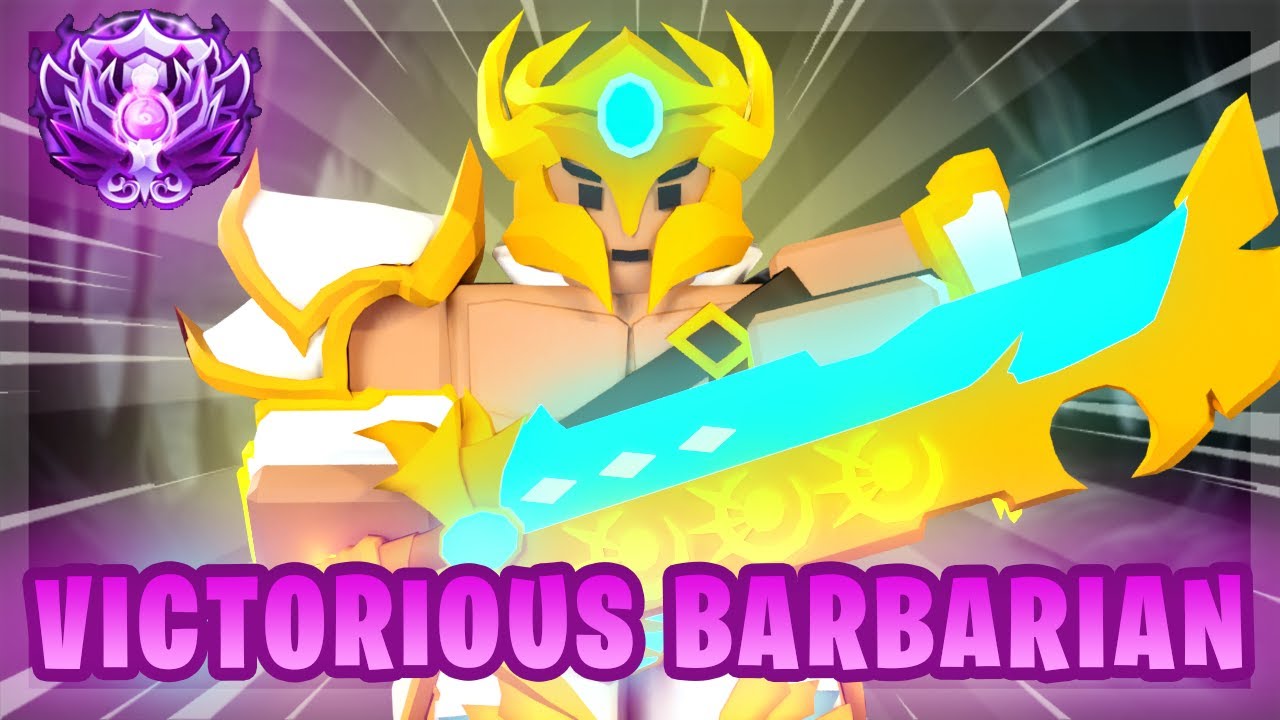 DESTROYING A HACKER With VICTORIOUS Barbarian... (Roblox Bedwars)