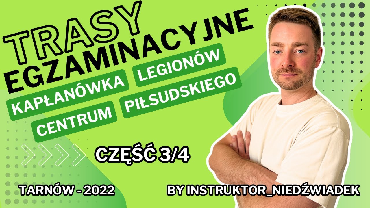 Trasa Egzaminacyjna Tarnów 2022 (Kapłanówka-Centrum)
