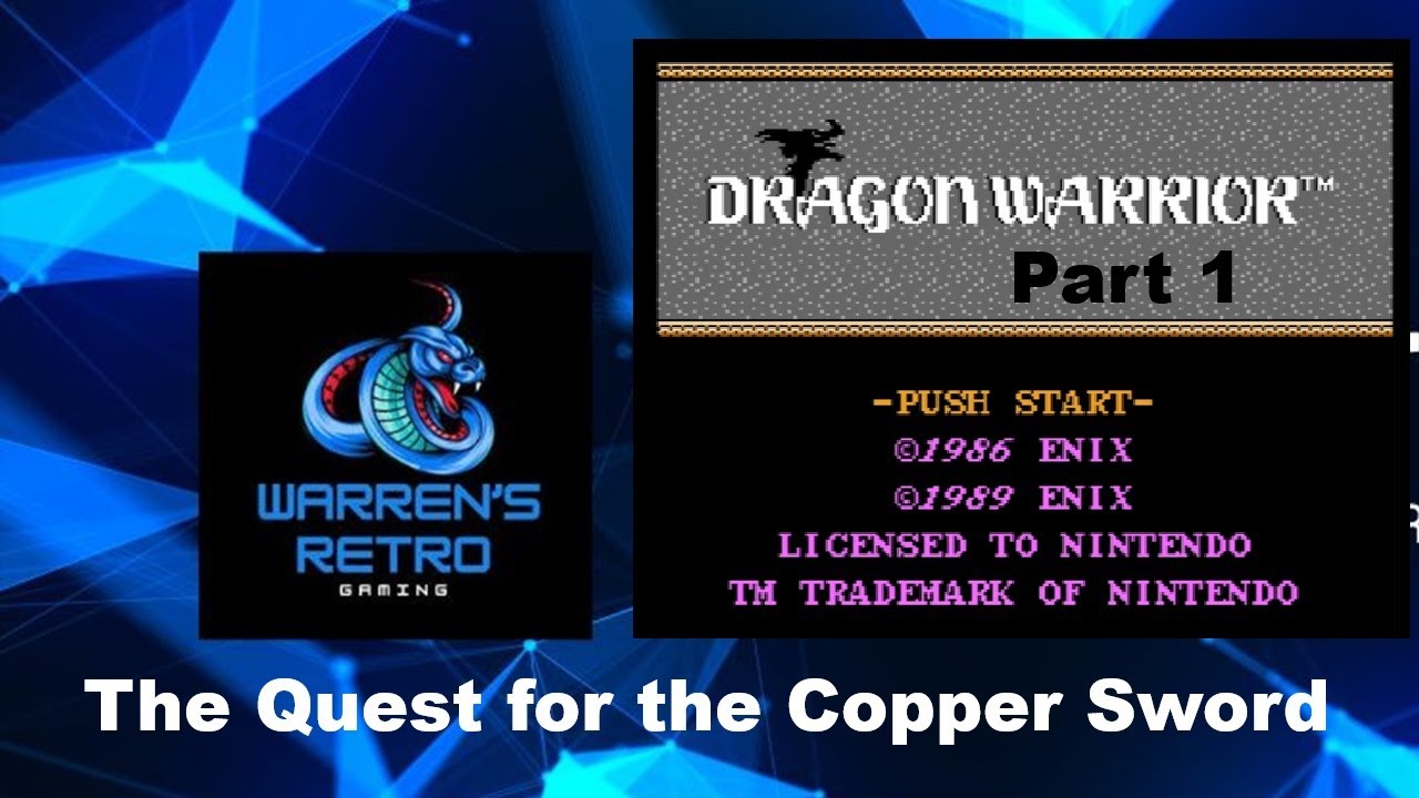 Dragon Warrior Part 1: The Quest for the Copper Sword. Nintendo NES Original