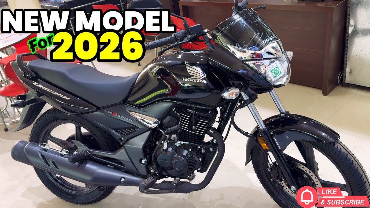 Honda Unicorn 160cc New Model 2026 | New Features, Design, Engine, Mileage, &  Price