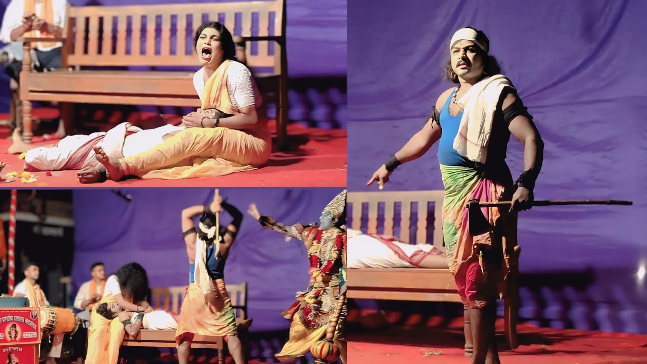 ☝️🥹 'राजा हरिश्चंद्र तारामती' या नाटकाचा शेवटचा प्रवेश, तारामती (यश जळवी) हरिश्चंद्र (केशव खांबल) 👏✨