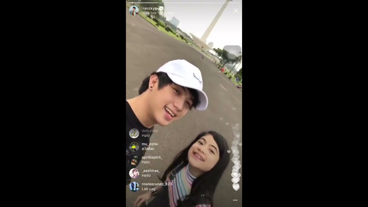 Ranz and Niana Live Instagram 2018 ( at Monas, Jakarta )