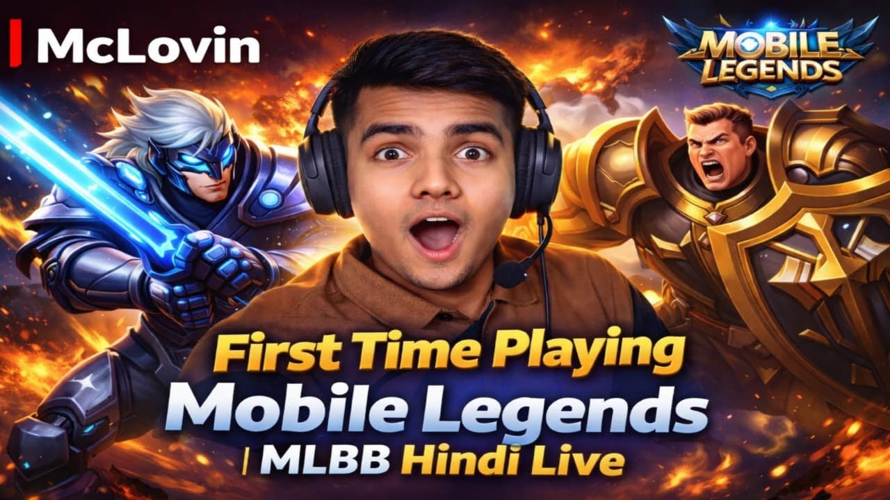 First Time Playing Mobile Legends 😳 | MLBB Hindi Live