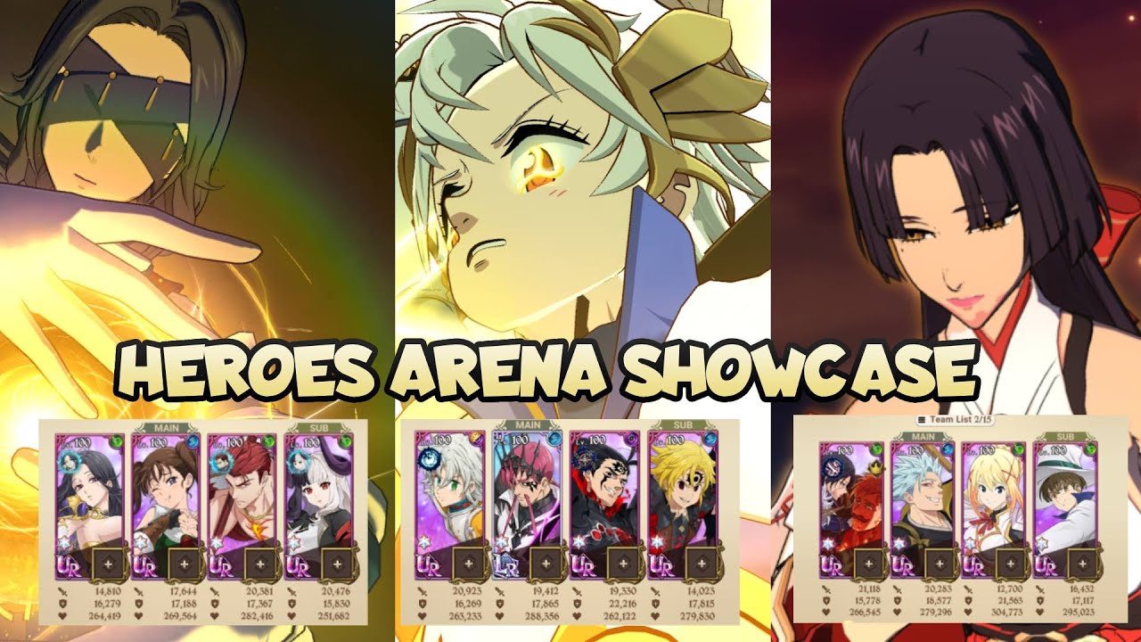 HEROES ARENA TEAMS AND SHOWCASE!!