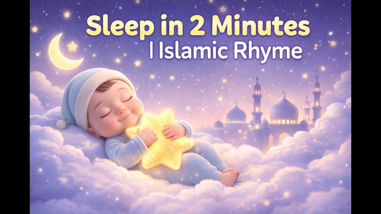Islamic Lullaby for Baby Sleep Fast | La Ilaha Illallah Muhammadur Rasool Allah 🌙