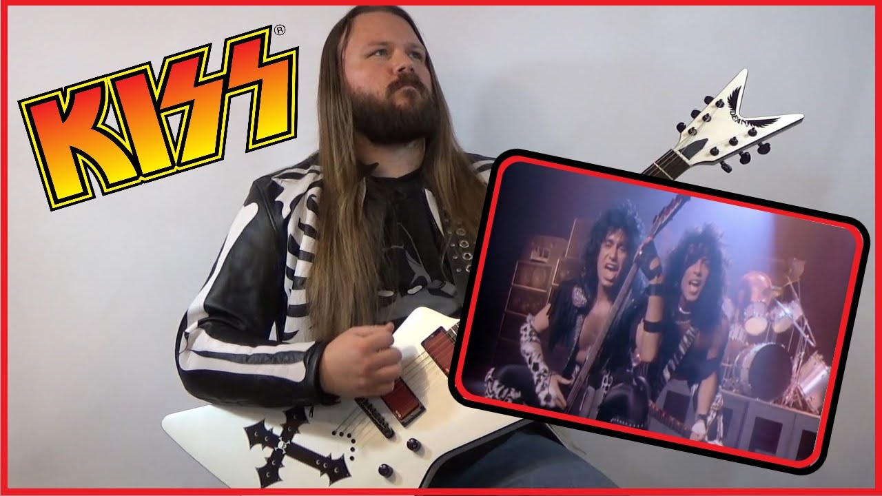 KISS - Heaven's on Fire (Guitar Cover w/Solo)
