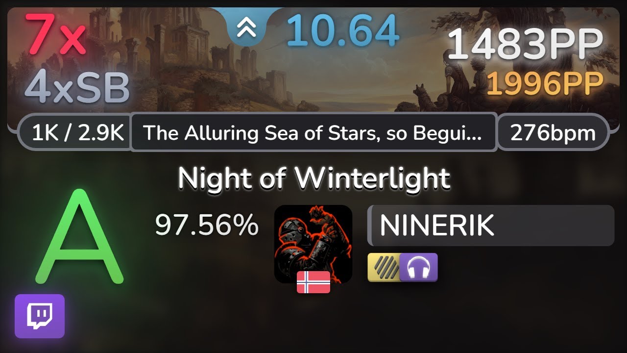 🔴 10.6⭐ NINERIK | Twilight Force - Night of Winterlight [The Alluring] +HDNC 97.56% | 1483pp 7❌