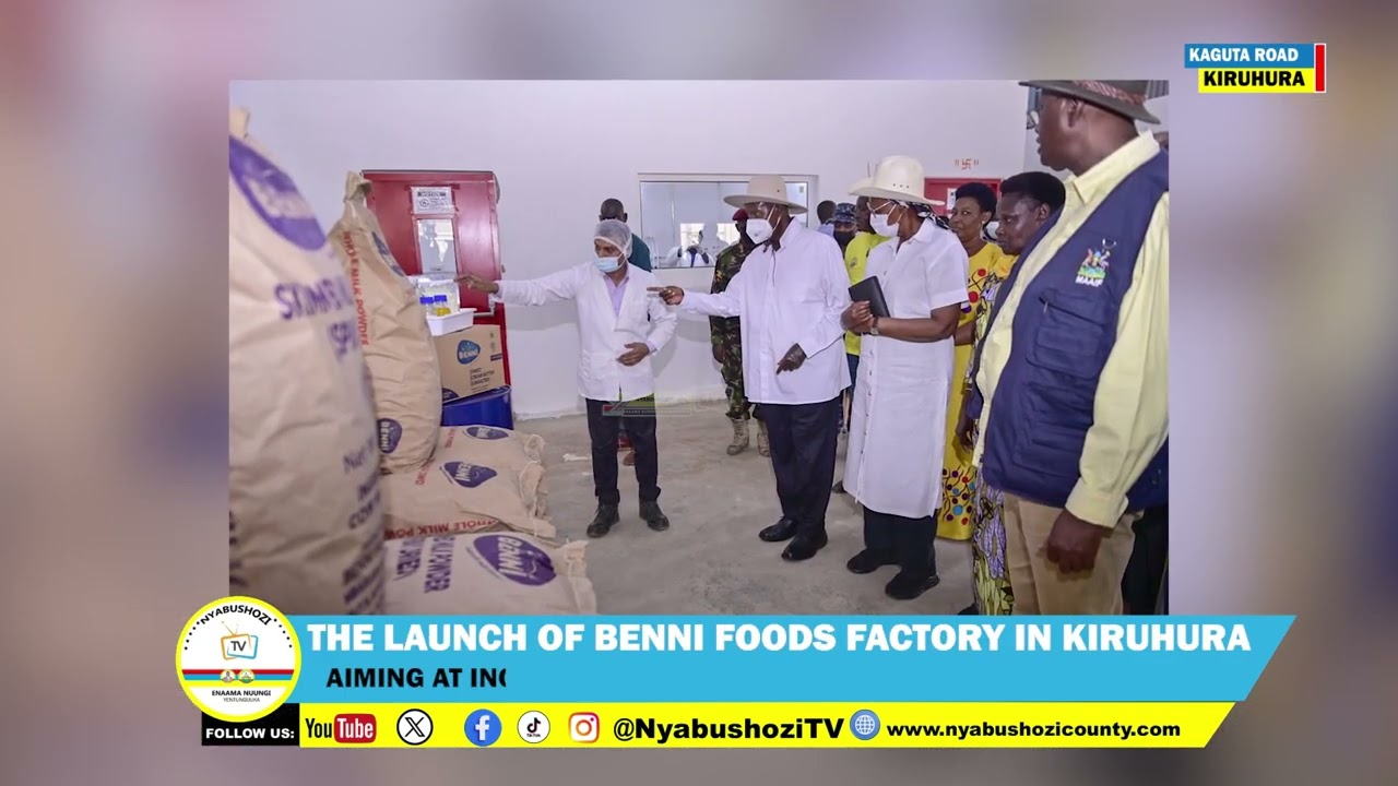 President Museveni Launches Benni Foods Factory In Kiruhura