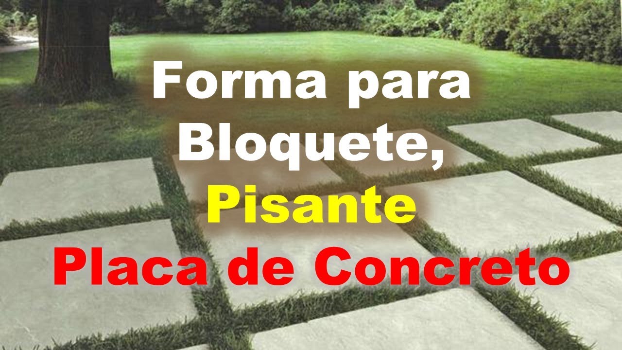 Forma para Bloquete de Concreto - Placas de Concreto