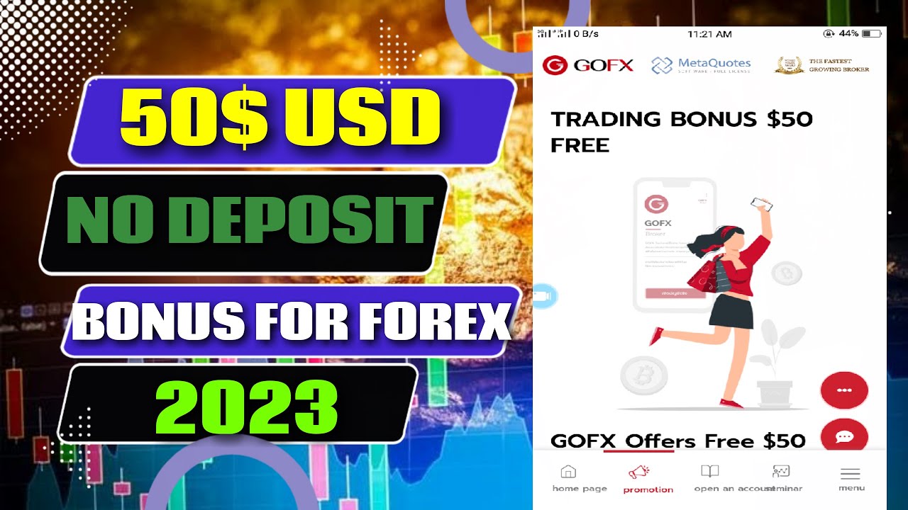 GOFX 50$ NO DEPOSIT BONUS FOR FOREX TRADING 2023 TODAY