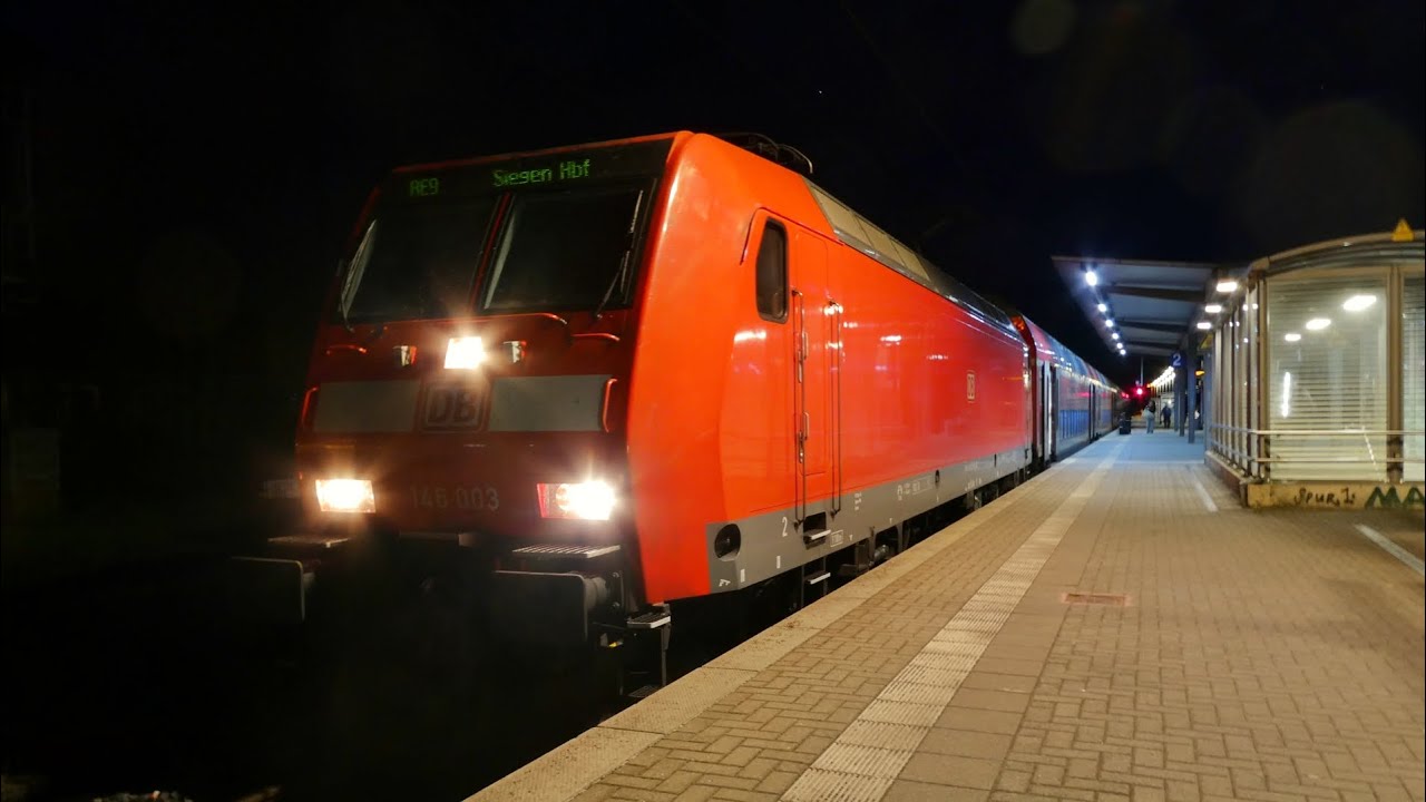 DB BR 146.0 / 146 003 mit RE9 nach Siegen, Abfahrt Aachen Rothe Erde, 7.IV.2025