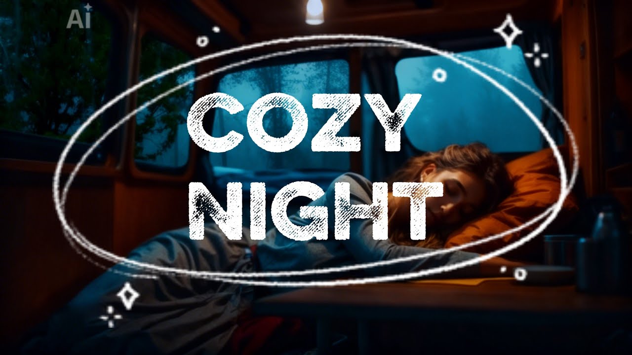 Tent Rain Night –Fall Asleep Fast 😴 Deep Sleep Rain Sounds (1 Hour) 