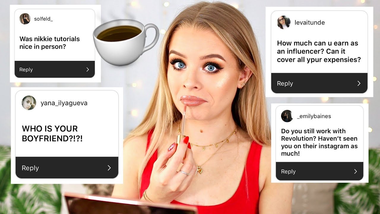 ANSWERING QUESTIONS + TESTING NEW MAKEUP | sophdoesnails