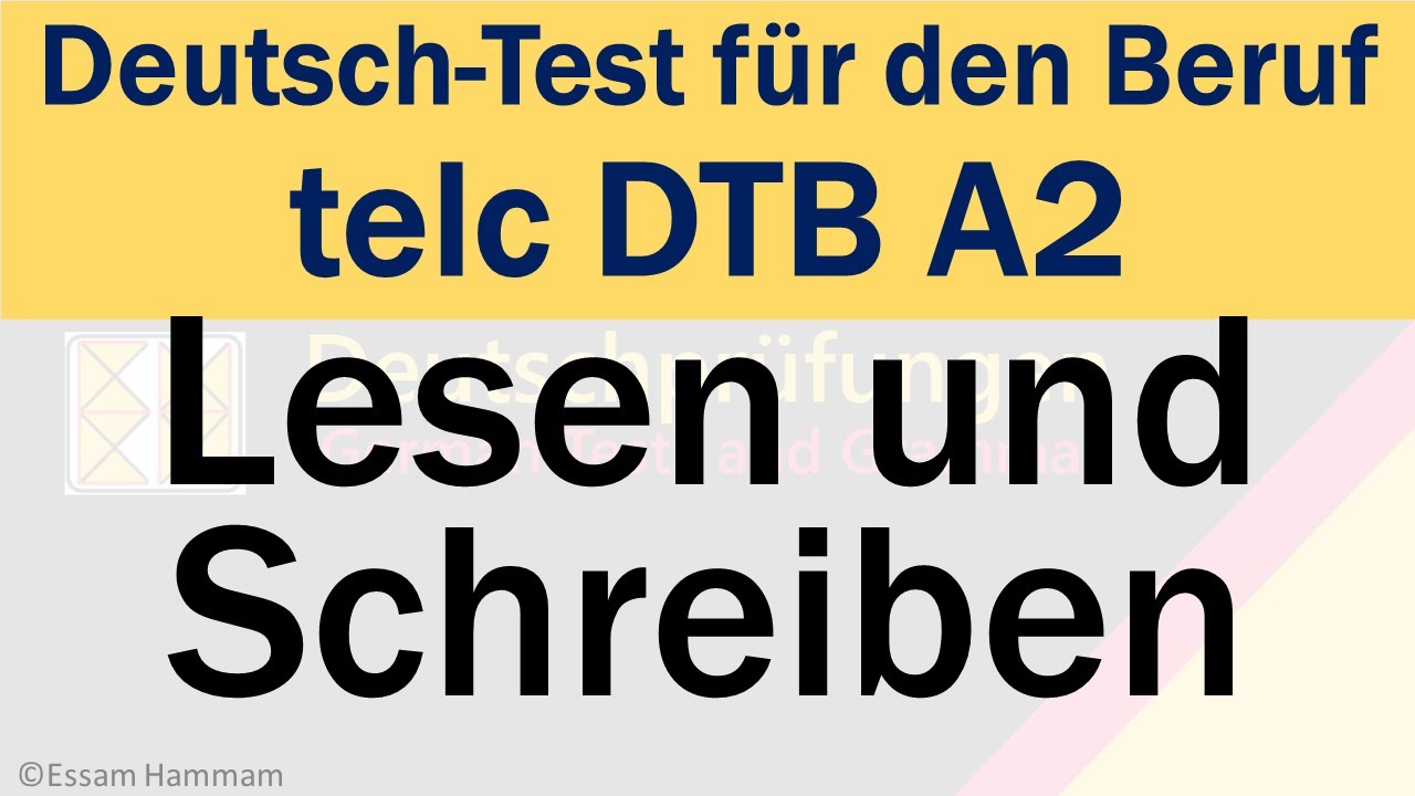DTB A2 | Deutsch-Test f&uuml;r den Beruf A2 | Lesen und Schreiben | Eine E-Mail schreiben | Antwort