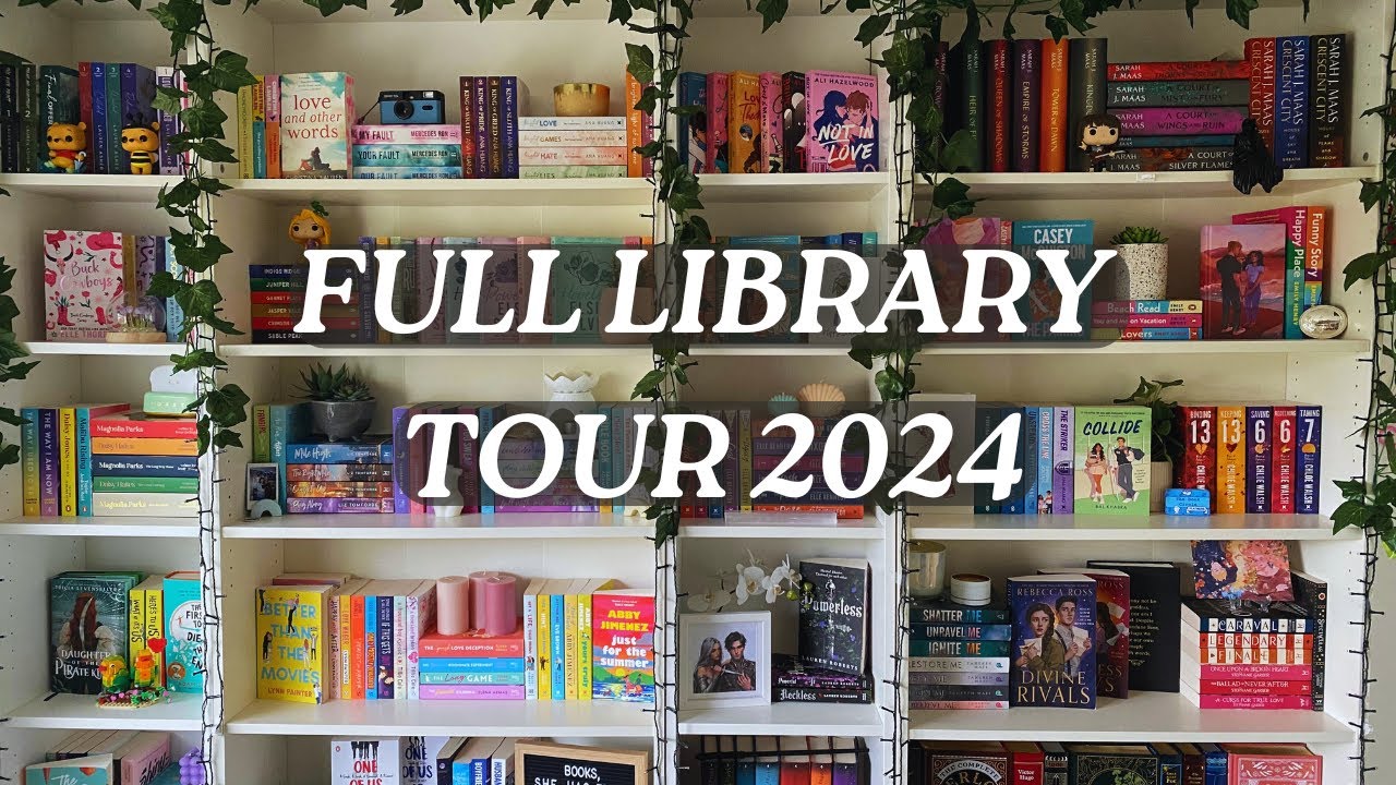 IN-DEPTH AT HOME LIBRARY TOUR 2024! | 500 books! | Chloe Benson