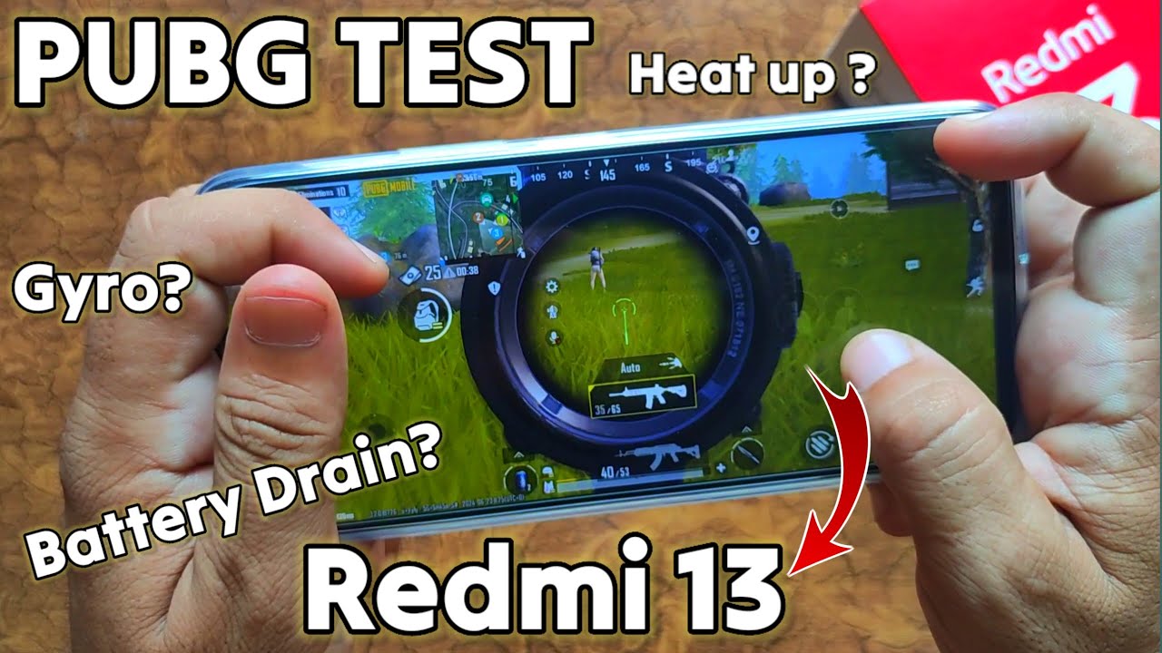 Redmi 13 PUBG Test | Gyro? Heat up? Battery drain? PUBG/BGMI Test Redmi 13 |