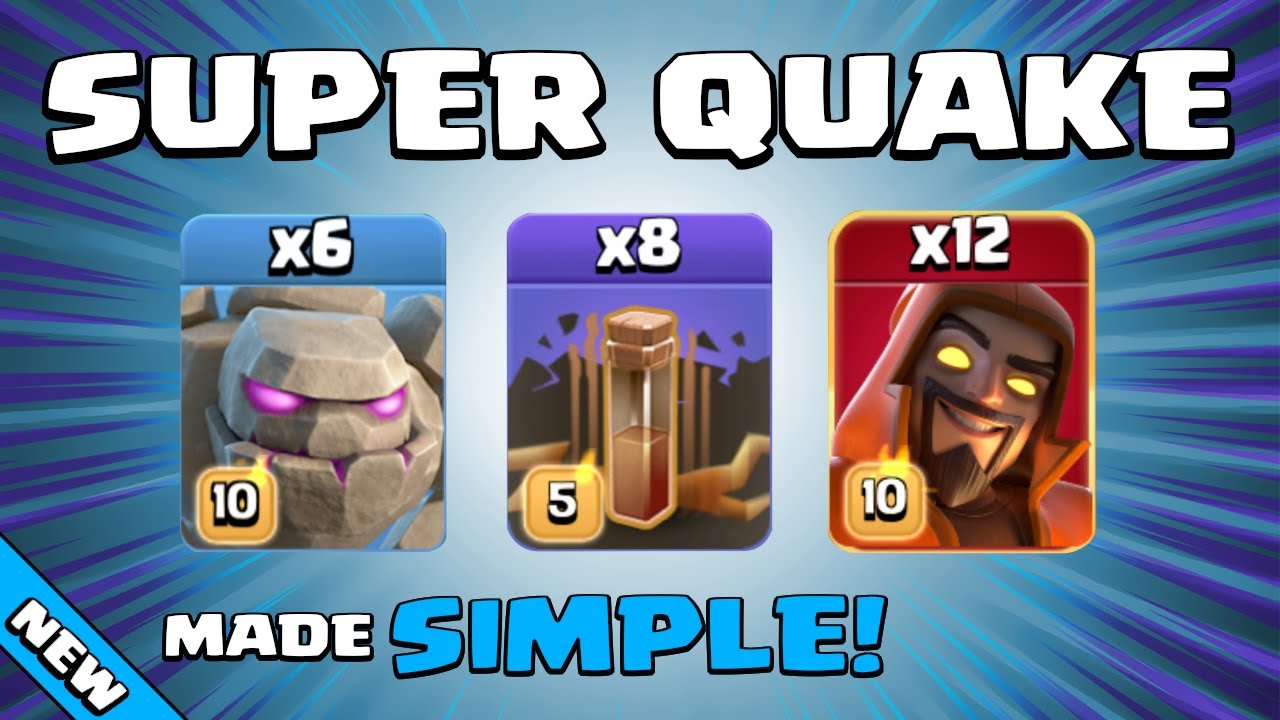 6 x GOLEMS + 12 SUPER WIZARDS = EASY 3 STAR SPAM!!! TH13 Attack Strategy | Clash of Clans