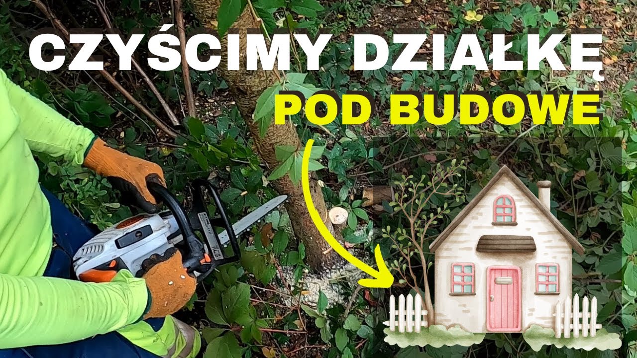 Wycinamy zarośniętą działkę pod budowę! Najmniejszy i najmocniejszy rębak w Polsce w akcji!