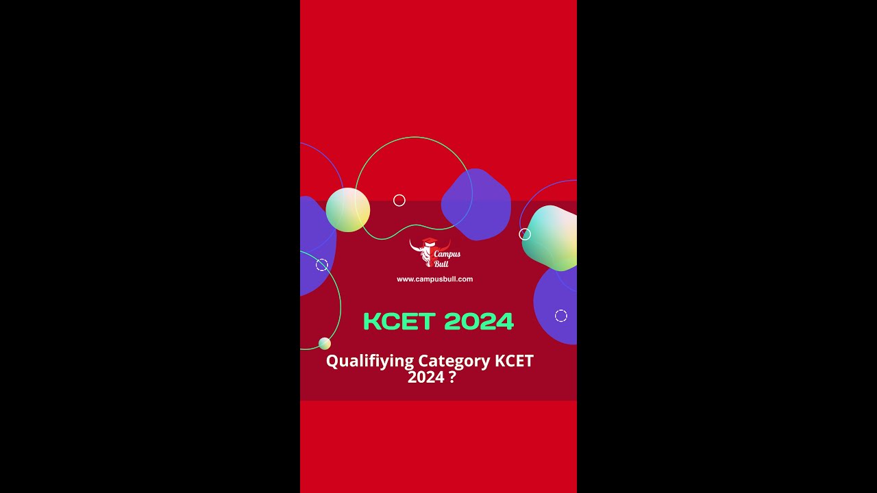 Qualifying  Category % KCET 2024