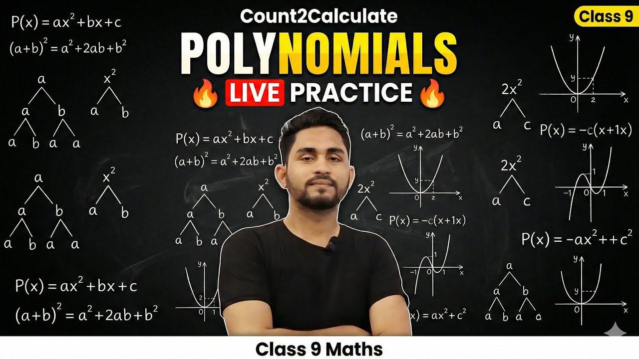 Class 9 Maths Polynomials 🔥 Full Questions Practice LIVE | Exam 2026 #class9maths #polynomials #cbse