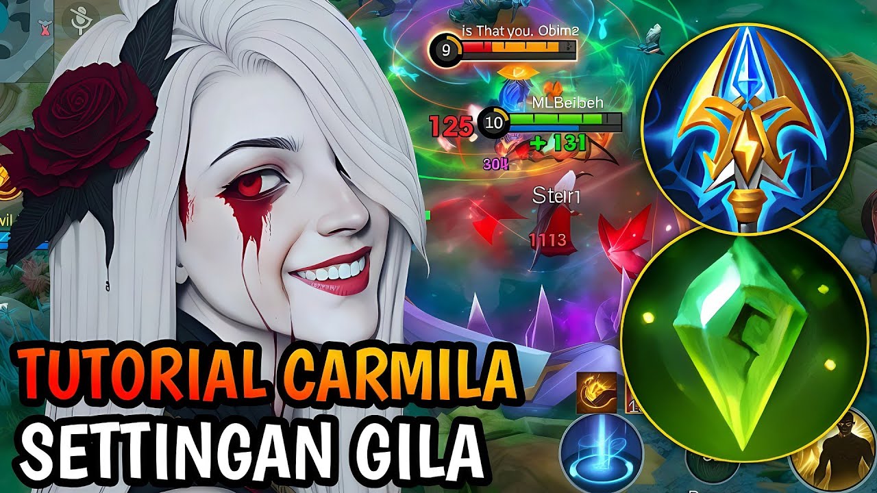 CARMILA DI BUFF RUSAK PLAYER SOLO AUTO SENYUM ! INI DIA BUILD CARMILA TERBAIK 2025 MLBB