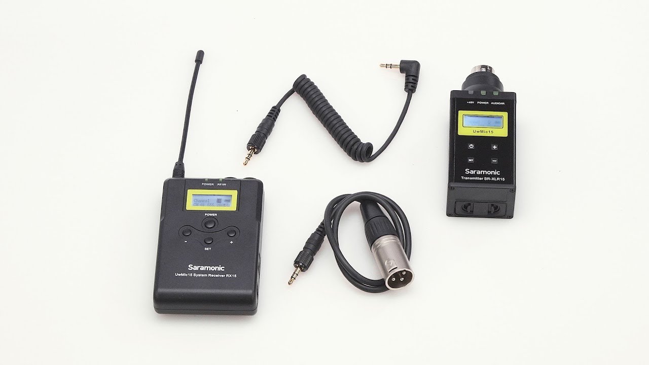Saramonic UwMic15B UHF Wireless XLR Plug-On Transmitter System