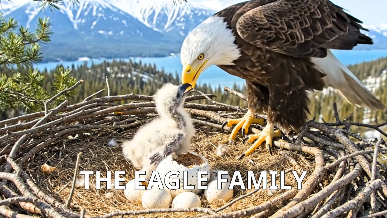 Baby Bald Eagles Grow Up &ndash; From Egg to First Flight  Relaxing Nature Documentary  Piano Relaxing Vib