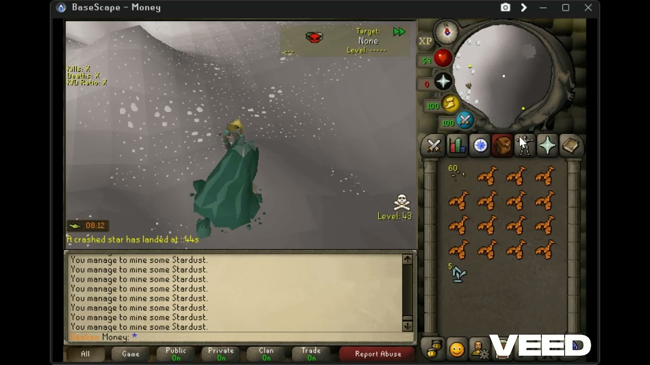 BaseScape Episode 2: Money gets 60 Att, Str, Def + and gets free Infernal Cape from Jonny King