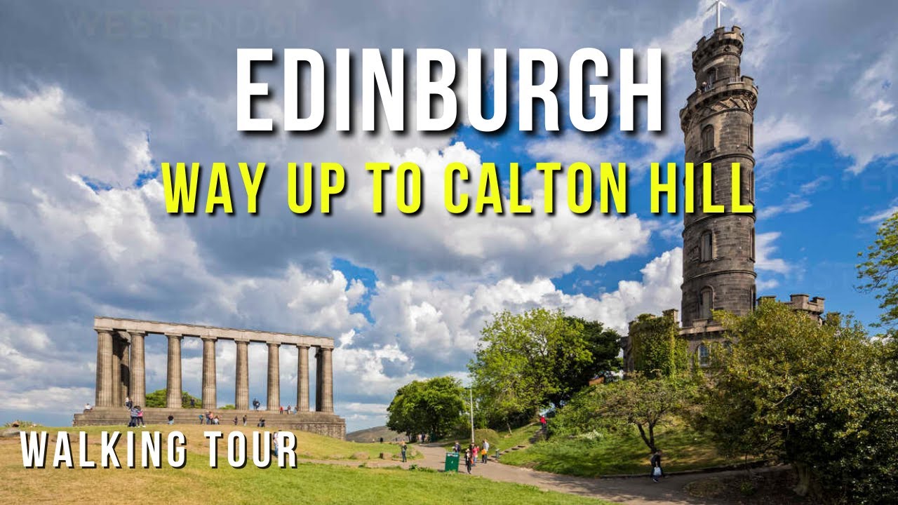 Way up to Calton Hill (Edinburgh Scotland) Dancing Class at the National Monument of Scontland