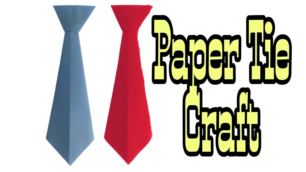 How To Make Paper Tie  Easy Paper Tie ideas  Daily craft Hack