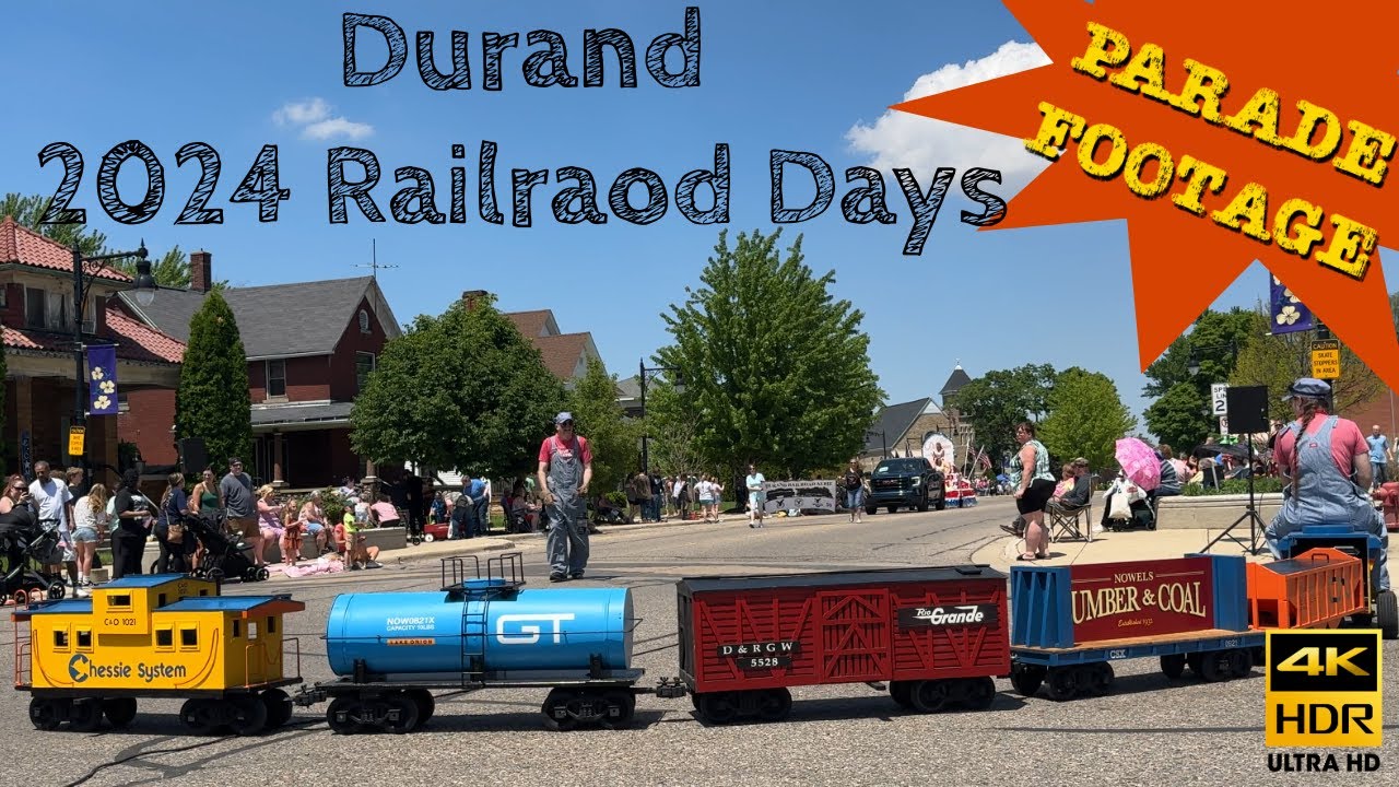 Durand Railroad Days Parade 2024 | 4K Video | Full Video