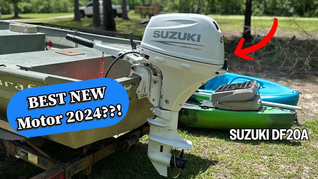 Распаковка и установка нового подвесного мотора Suzuki 20 л.с. | DF20A 2024 года