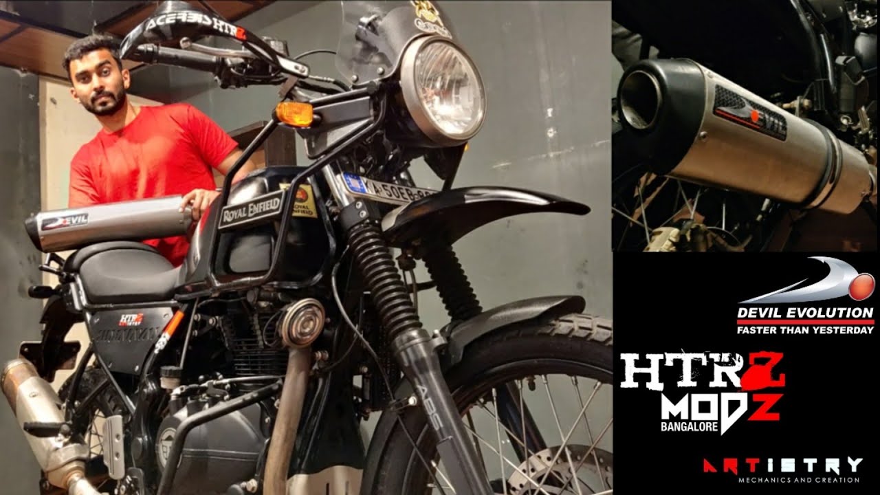 Installing The Devil Evolution Exhaust System For RE Himalayan | Ft. Dev.venkatesh