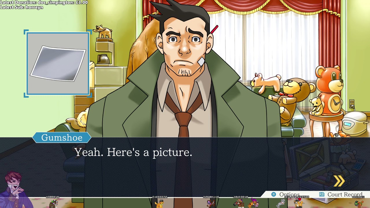 Gumshoe Is A Psychopath (Ace Attorney Stream Clip)