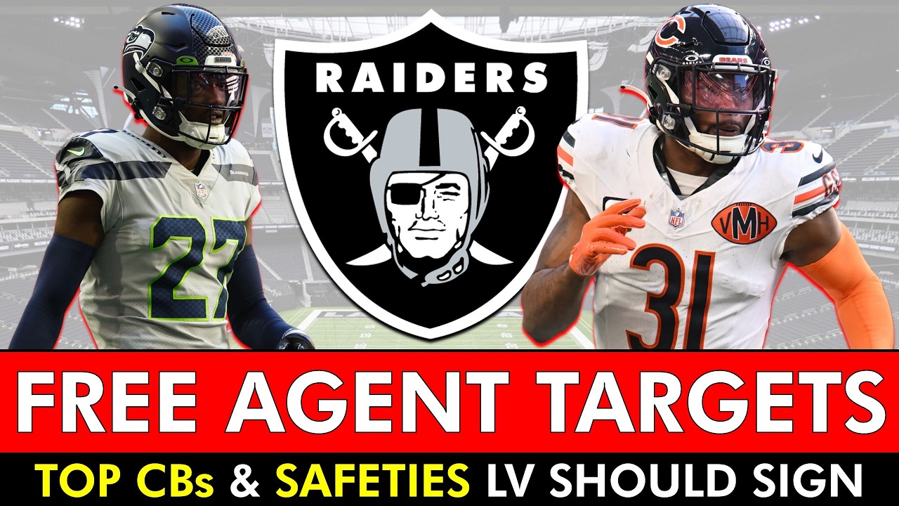 Raiders Free Agent Targets 2026: The Top CBs & Safeties Las Vegas Should Target In NFL Free Agency