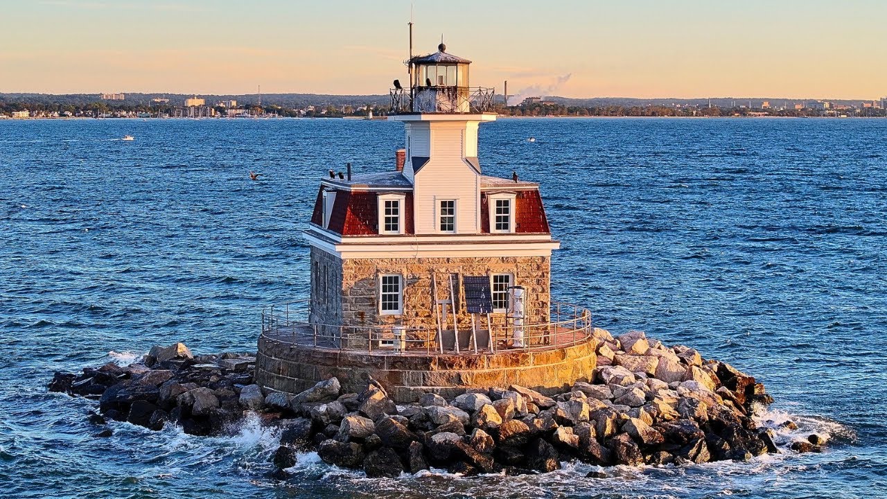 Connecticut Lighthouses | 1 Hour of Calm by Drone 