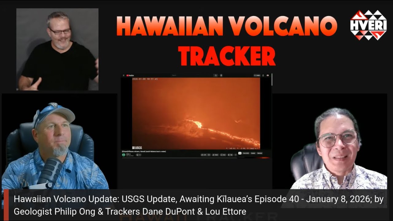 Hawaiian Volcano Update: USGS Update, Awaiting Kīlauea’s Episode 40 - January 8, 2026 📱
