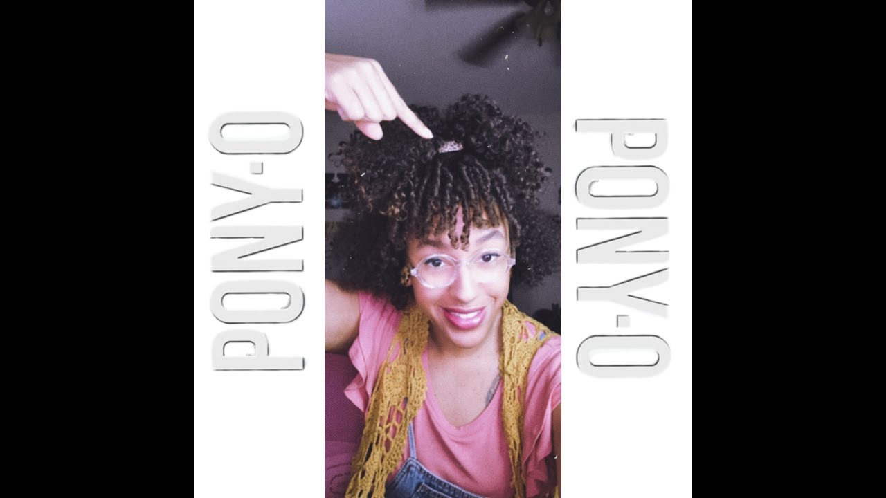 Pony O on curly hair and bun bar