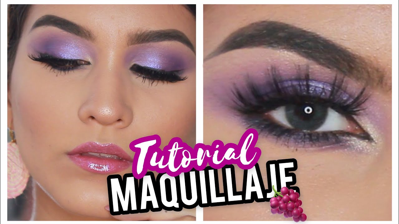 MAQUILLAJE SOFT GLAM EN TONOS LILA (Paso a paso) - Manuela Giraldo