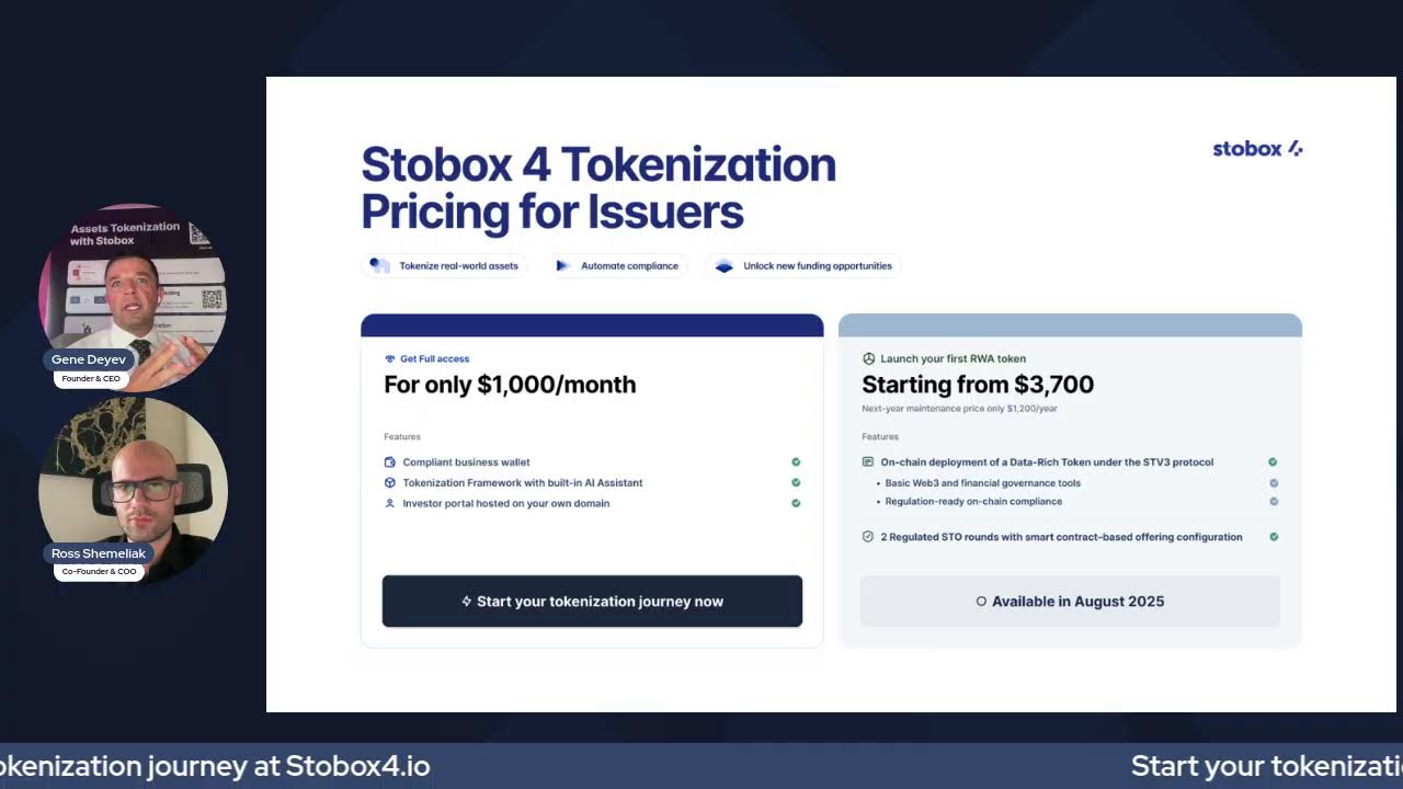 Stobox 4 (Beta 1.8.3) Presentation. Welcome to Real-World Asset Tokenization