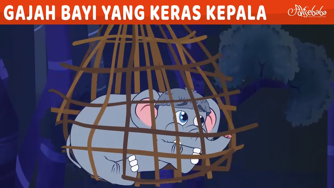 Gajah Bayi Yang Keras Kepala ✨🐘 Kartun Anak Anak | Bahasa Indonesia Cerita Anak