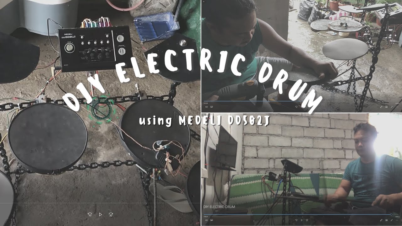 PAANO AKO NAKAGAWA NG DIY ELECTRIC DRUM? USING MEDELI dd502(J)