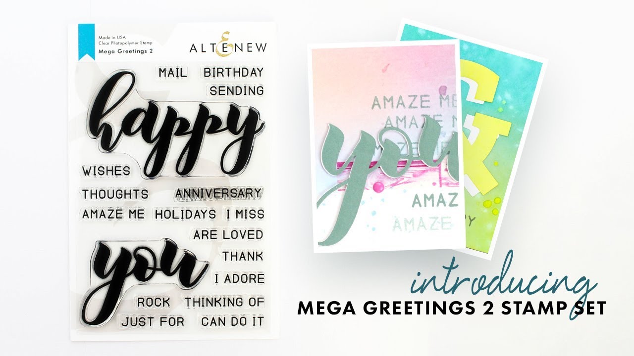 Altenew Stamps Intro - Mega Greetings 2