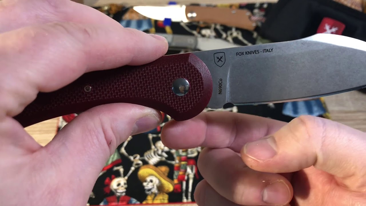 Fox Knives / Gudy Van Poppel / Tools for Gents - Magna Burgundy G10 - Cran Force Review NEO