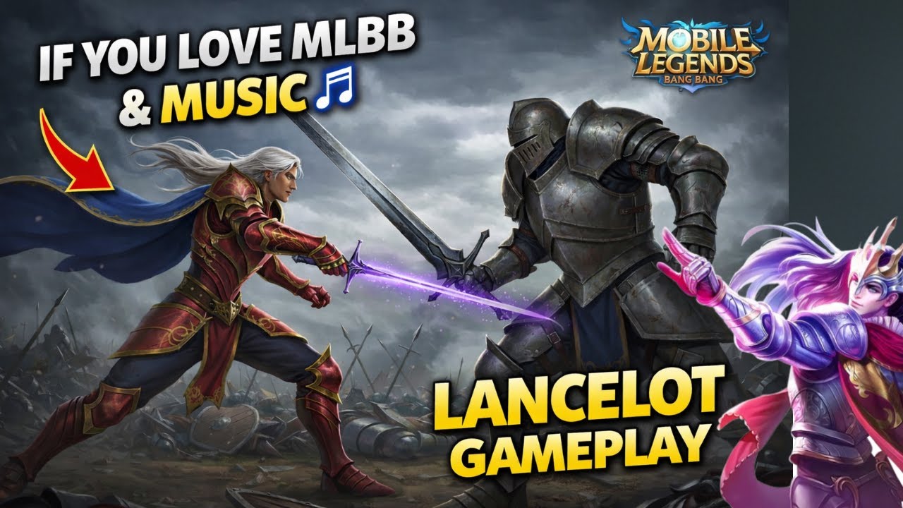 Lancelot Gameplay With Music 🎶 | MLBB Full Match(UnEdited)