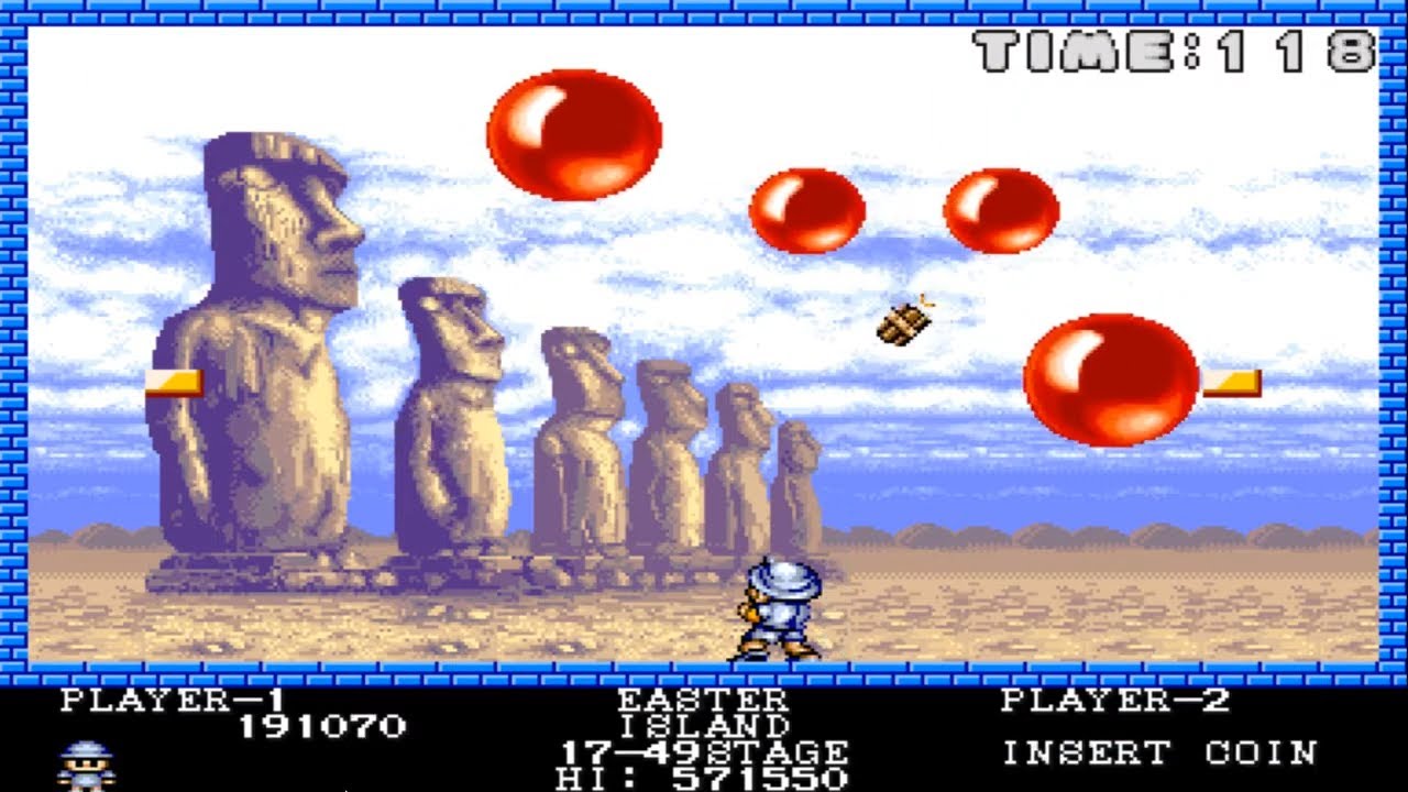 1989 PANG WORLD - Buster Bros (Pomping World) - Arcade Longplay [1] Mame Longplay