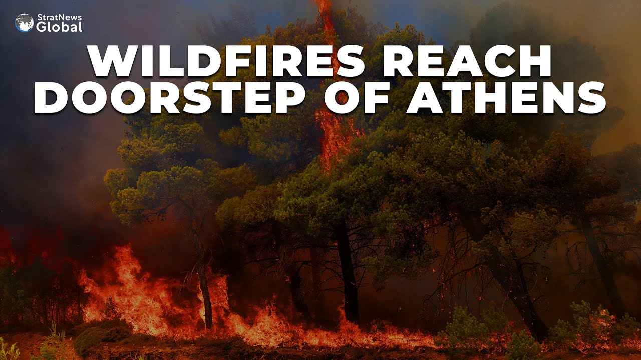 Alarm As Greece Wildfires Close In On Athens #greece #wildfires